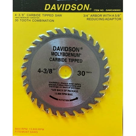 

4-3/8 x 30 Tooth Carbide Tipped wood Saw Blade - New