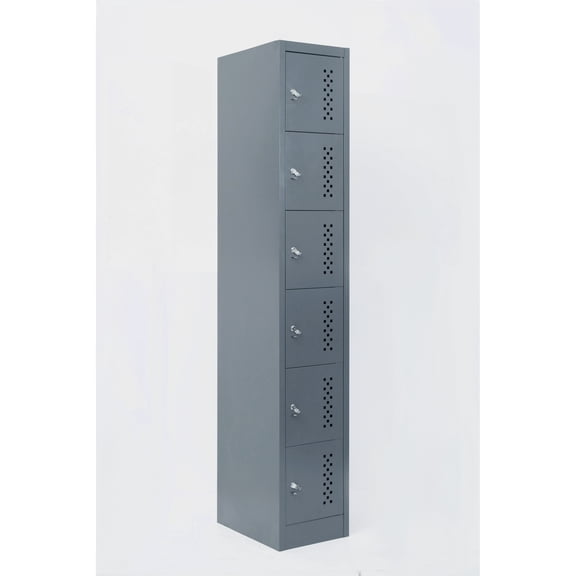 Jopath Metal Garage Storage Cabinet, Garage Storage Cabinet,Six Separate Storage Compartments - 70.98-Inch Steel Lock Cabinet, Suitable For Garages And Warehouses (Gray)