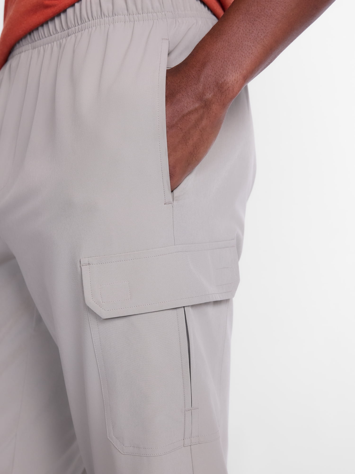 Athletic Works Woven Cargo Open Hem Active Pants, Men's Sizes S-4XLT