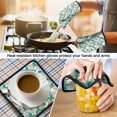 thumbnail image 5 of Pioneer Flower Floral Print Pattern 1-Pack Oven Mitts Set, Heat Resistant Kitchen Gloves, 7.7" X 12", 5 of 6