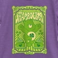 thumbnail image 2 of Girl's Care Bears St. Patrick's Day Good Luck Bear Shamrocker Poster  Graphic Tee Purple Berry X Small, 2 of 4