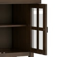 thumbnail image 3 of Simpli Home Artisan 60 inch Wide Solid Wood Transitional Large 4 Door Sideboard Buffet in Natural Aged Brown, 3 of 16