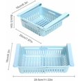 thumbnail image 2 of Cajón ajustable para refrigerador, cesta de almacenamiento retráctil de plástico PP de alta calidad, organizador debajo del estante que ahorra espacio para bebidas enlatadas, verduras, carnes y, 2 of 5