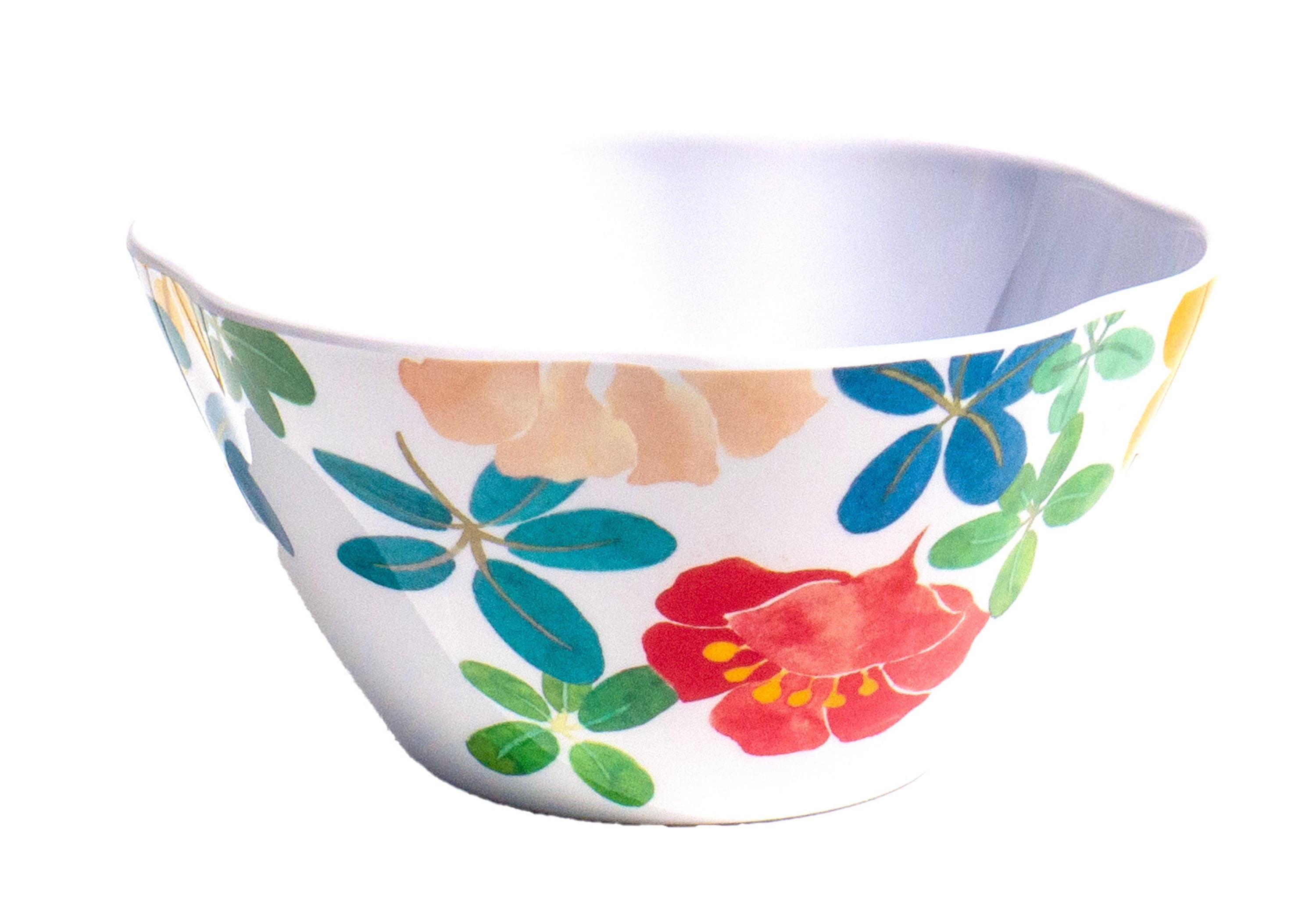 Audrey Melamine Floral Cereal Bowl - 6" - Set of 6