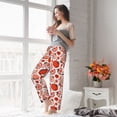 thumbnail image 4 of Uemuo Hand Drawn Tomatoes Pattern Women's Wide Leg Palazzo Lounge Pants with Pockets Light Weight Loose Comfy Casual Pajama Pants-Large, 4 of 9
