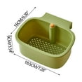 thumbnail image 2 of Hangable Sink Strainer Basket, Kitchen Sink Food Waste Separator Basket For Vegetable Washing And Fruit Draining, Multi Purpose Hanging Basket For Cleaning Storage And Daily Household Use, 2 of 5