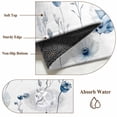 thumbnail image 6 of Blue Floral Spring Round Area Rug 5 FT, Non Slip Bedroom Rugs, Farmhouse Poppy Botanical Washable Soft Circular Carpet Non-Shedding Floor Mat for Kitchen Dining Room Foyer Balcony Dorm, 6 of 8
