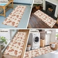 thumbnail image 6 of Brown Botanical Fall Runner Rug 2x6 FT, Non Slip Hallway Carpet, Pastoral Maple Leaf Autumn Rustic Washable Soft Floor Carpet Throw Runner Carpet Long Rug for Entryway Kitchen Bedside Sliding Door, 6 of 9