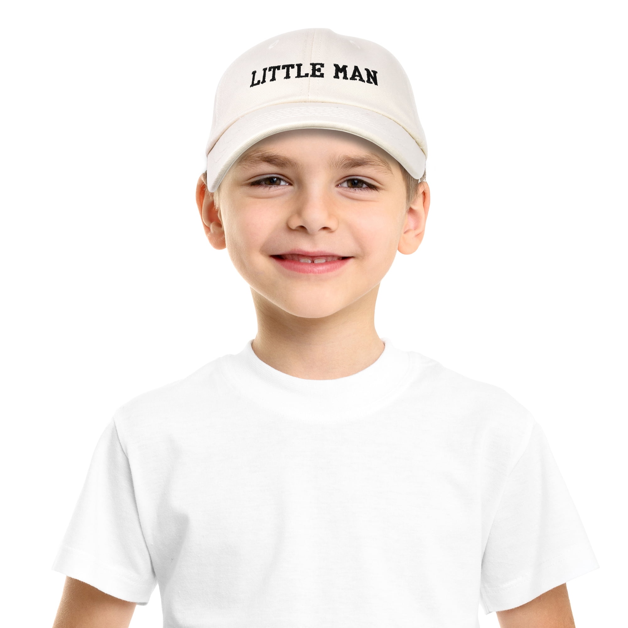 DALIX Big Man Little Man Hat Father Son Matching Cap Fun Gifts in Beige