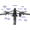 thumbnail image 5 of KETELES Electric Bike for Adults , AWD Ebike Dual Motor Peak 2000W, 26'' Fat Tire Mountain Ebikes with 48V 23AH Battery Front suspension ​​Electric Bicycle, 21 Speed Dirt Bikes UL 2849., 5 of 7