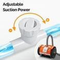 thumbnail image 6 of Ktaxon Gear Drive Automatic Suction Pool Cleaner for Above Ground & Inground Pools w/ 12 Grey Hoses, 1595C, Orange, 6 of 7