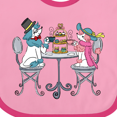 thumbnail image 4 of Inktastic Colorful French Poodles with Tea Boys or Girls Baby Bib, 4 of 4