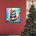 thumbnail image 2 of 5D DIY Kit Gato Colorido Del 30x30cm, 2 of 9