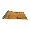 thumbnail image 2 of Ahgly Company Indoor Round Abstract Orange Modern Area Rugs, 5' Round, 2 of 4