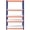 Blue Orange, variant on 5 Tier Laminated White Metal Shelving Unit Adjustable Garage Storage Utility Rack Heavy Duty Shelves Organization Multipurpose Shelf Warehouse Basement Pantry 29" W x 12" D x 59" H 1Pack