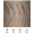 thumbnail image 5 of Dark Brown Bed Skirt Ombre Solid Color Gradient Modern Art Bed Skirts California King Size 16 Inch Drop, Wrap Around Dust Ruffle&nbsp;Bedskirt with Adjustable Elastic Belt for Queen Size Beds, 5 of 7