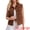 Brown, variant on DARING DIVA Womens Denim Vest Button Down Jacket Sleeveless Jean Jacket S Dark Blue