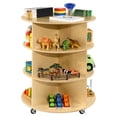 thumbnail image 3 of Wood Designs 991289 38" H Circular Storage Unit, Natural, 3 of 3