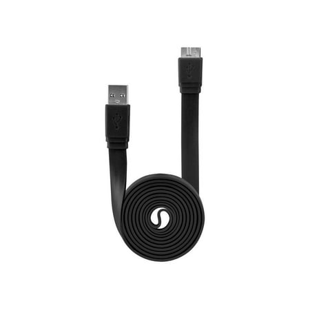 3 Pack WESTERN DIGITAL WD My Passport Portable External 1TB 2TB USB3.0 Hard Drive Flat Cable - 3Ft Black