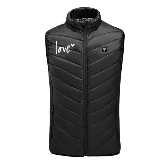 Unisex Heated Vest Fast Warm Up 9 Heat Zones Usb Heating Charging Smart Thermostatic Control Winter Vest Sleeveless Zip Up Heated Tops Cold Weather Outdoor Regular Fit Heated Vests for Men