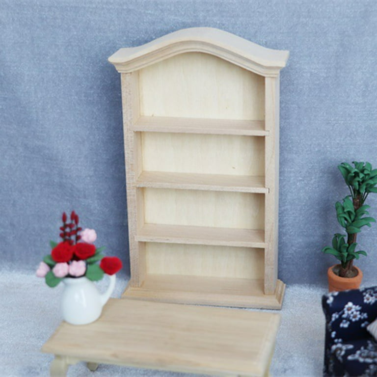 Dollhouse Black Metal Shelf Small 3 Shelves 1:12 Scale Miniature