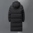 thumbnail image 3 of Long Down Jacket Men Hooded Down Coat Winter Warm Thick Puffer Jacket White Duck Down Parkas Outdoor Outerwear Windproof Coat, 3 of 5