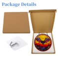 thumbnail image 5 of Bat and Sunset Stained Glass Suncatcher Window Hangings Colored Handmade Glass Suncatcher Crafts Kits for Indoor Garden Christmas Decoration 16x16cm(8), 5 of 7