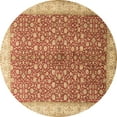 thumbnail image 1 of Ahgly Company Indoor Round Persian Brown Traditional Area Rugs, 3' Round, 1 of 4