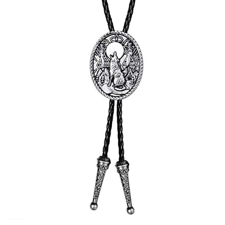 Bolo Tie Pu Leather Rope Miss Western Neckties Hip Hop Necklace