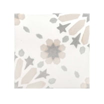 The Tile Life Dahlia 6" x 6" Beige Matte Porcelain Floor and Wall Tile, Case of 25