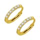 thumbnail image 5 of Jumpingount 2 uds pendientes de aro de acero inoxidable colgante de plata pendientes accesorios de joyería aros redondos hermana 2.010mm Type2 NO2, 5 of 6