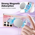 thumbnail image 3 of TECH CIRCLE Strong Magnetic Samsung Galaxy S22 Case, Compatible with MagSafe Military Grade Drop Protection Colorful Marble Slim Phone Cover for Galaxy S22 6.1" 2022,Blue Marble, 3 of 6