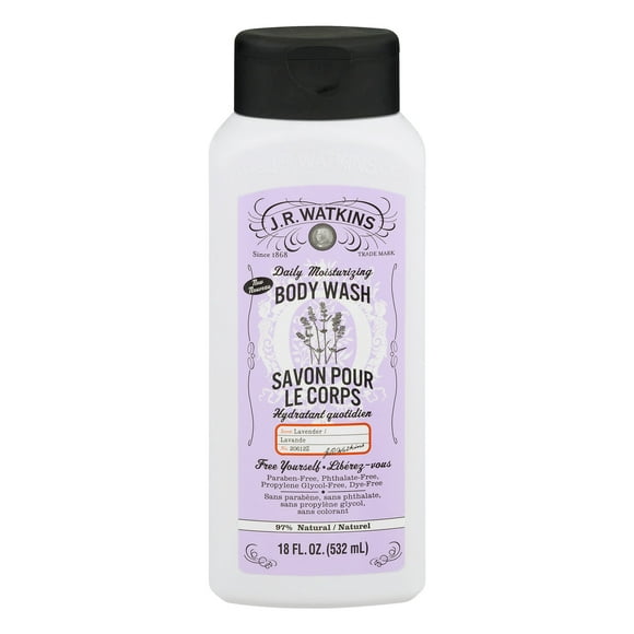 JRWatkins Daily Moisturizing Lavender Body Wash, 18 Ounces