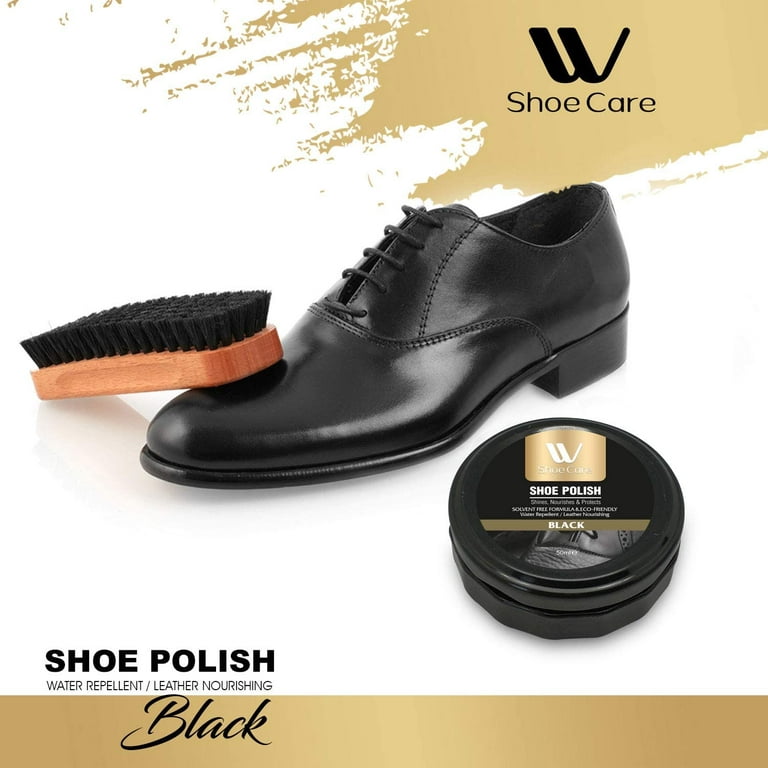 WBM Cleaning Kit, Cleaning Sponge,Instant Shine Sponge With Black Shoe  Polish & Cream, Shoe Cleaner, Pack of 4
