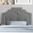 thumbnail image 4 of CorLiving Aspen Crown Silhouette Headboard with Button Tufting, Single/Twin, 4 of 6