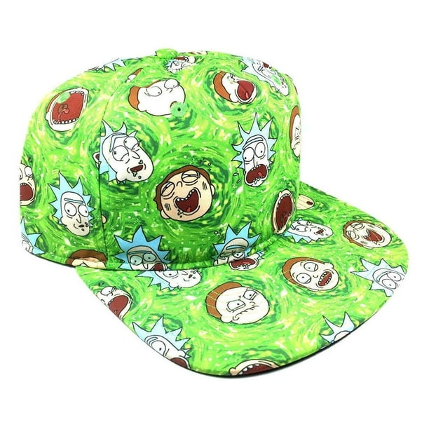 Adult Swim Rick & Morty Sublimated Faces Slouch 5 Panel Snapback - Walmart.com - Walmart.com