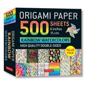 Origami Paper 500 Sheets Rainbow Watercolors 6 (15 CM): Tuttle Origami Paper: Double-Sided Origami Sheets Printed with 12 Different Designs (Instructions for 5 Projects Included) (Other)