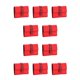 thumbnail image 1 of Sonducket Monedero de cuero para mujer, reemplazo Rectangular, tríptico, Color sólido, elegante, carpeta de fotos, billetera, Notecase, regalo Rojo 10piezas, 1 of 6