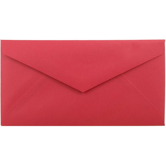 JAM Paper Monarch Envelopes, 3 7/8 x 7 1/2, Red, 500/Box