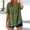 B487 Army Green womens summer tops clearance under $5, variant on Womens Summer Tops under $5! Xqxayjr Women Casual Cotton Linen Shirts Short Sleeve Button Down Loose Comfy Blouse Beach V Neck Summer Fashion Tunics Outfits Clothes