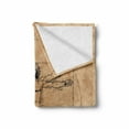 thumbnail image 2 of Human Anatomy Soft Flannel Fleece Blanket, Medieval Vitruvian Man Crosshatching Famous Italian Painting Renaissance Body Art, Cozy Plush for Indoor and Outdoor Use, 70" x 90", Sepia, by Ambesonne, 2 of 6