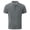 Gray, variant on Men's Polo Shirt, Quick Dry Short Sleeve Golf Shirt, Beer Belly Collared Textured Shirt, Button-Up Collar, Elastic Knit Material, Lightweight and Breathable, Solid Color Casual and Sports Wear