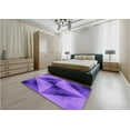 thumbnail image 5 of Ahgly Company Machine Washable Indoor Rectangle Transitional Heliotrope Purple Area Rugs, 7' x 9', 5 of 7