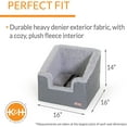 thumbnail image 2 of K&H Pet Products Rectangle Bucket Booster Pet Seat - Dog Booster Seat Car Seat for Dogs & Cats Collapsible Rectangle Gray/Gray Small, 2 of 7