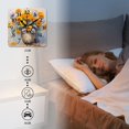 thumbnail image 4 of Square Wall Clock,Yellow And Violet Pansies In Pot On Light BackgSquare,Silent Non-Ticking Wall Clock Decor for Home Office Kitchen Living Room Bedroom(12inch), 4 of 4