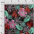 thumbnail image 2 of oneOone Viscose Jersey Fuschia Pink Fabric Abstract Floral Sewing Craft Projects Fabric Prints By Yard 60 Inch Wide, 2 of 4