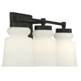 thumbnail image 5 of Trade Winds Faye 3-Light Bathroom Vanity Light in Matte Black, 5 of 6