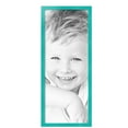 thumbnail image 2 of ArtToFrames 13" x 33" Aqua Picture Frame, 13x33 inch Green Wood Poster Frame (WOM-5186),  Pack, 2 of 7