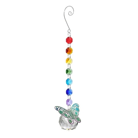 

Huachen Colorful Ball Crystal Wind Chime Lighting Ball Pendant Decoration