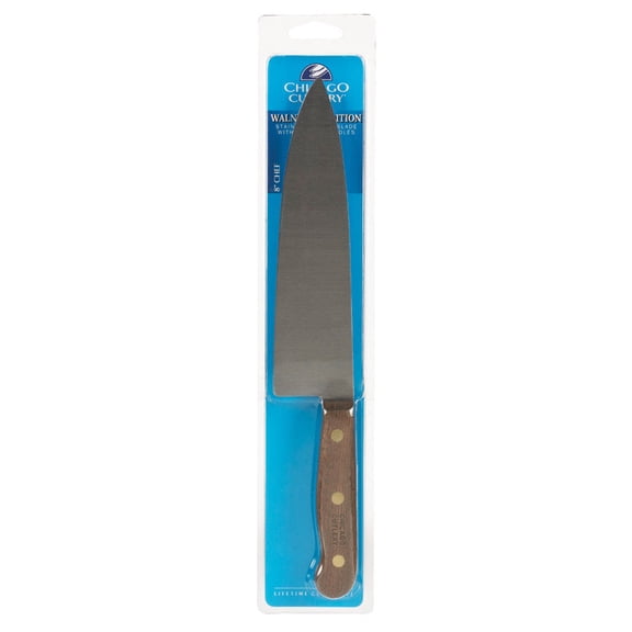 Chicago Cutlery Walnut Tradition 8-Inch Stainless Steel Chef Knife